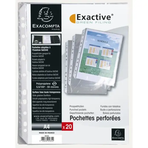 Sachet 20 poch. perforees pour EXACTIVE photo du produit