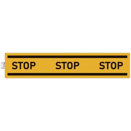Pann adhesif obligation stop jaune 100 cm - Exacompta photo du produit