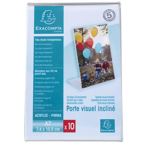 Lot de 10 porte-etiquettes 105x74 vertic photo du produit