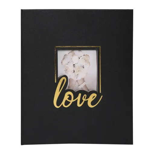 Livre album LOVE - 60 pages - 29 x 32 cm - Noir - Exacompta photo du produit
