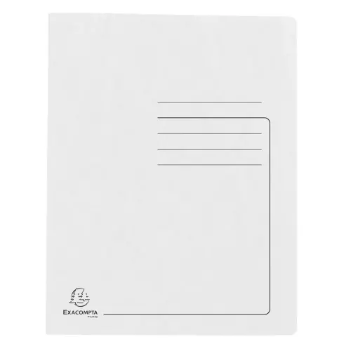 Chemise a lamelles C.L 355 g A4 blanc - Exacompta photo du produit