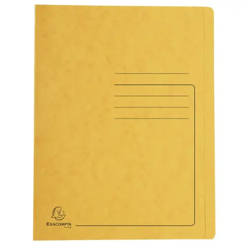Chemise a lamelles C.L 355 g A4 jaune - Exacompta photo du produit
