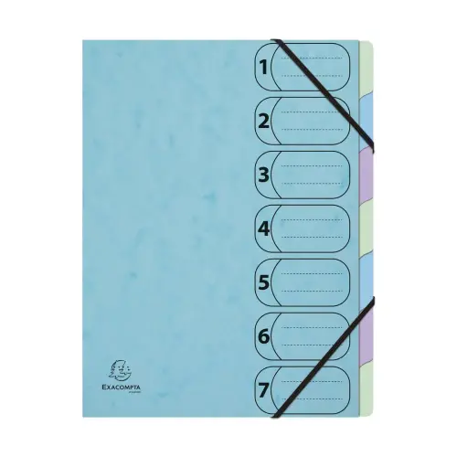 Trieur Harmonika 7 compart A4 AQUAREL photo du produit