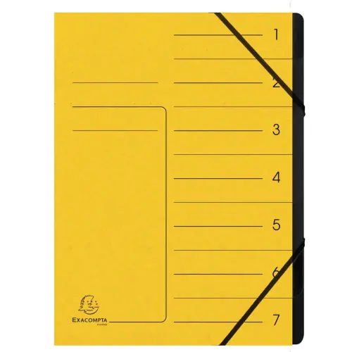Trieur agrafe int. noir 7 comp. Jaune photo du produit