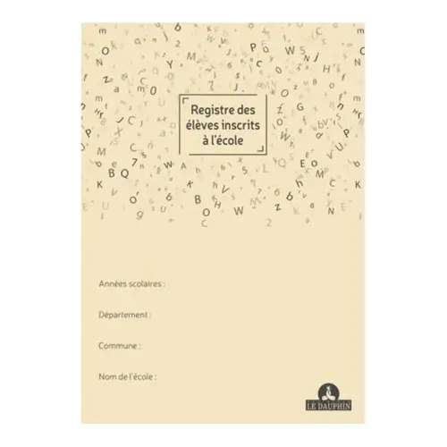 Reg. matricule 377 eleves 297x210 FSC&reg; photo du produit