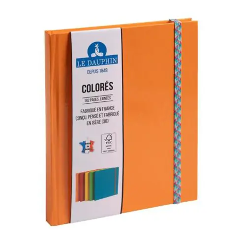 Carnet Iderama ligné - 22 x 17 cm - 192 pages - Orange - FSC® - Exacompta photo du produit
