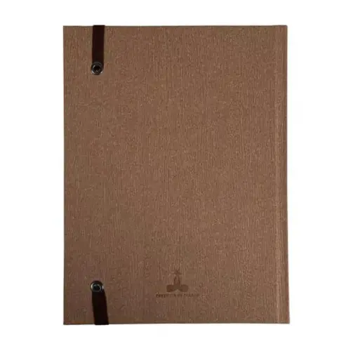 Carnet Nature lign&eacute; - 22 x 17 cm - 192 pages - Brun - FSC&reg; - Exacompta photo du produit