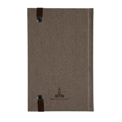 Carnet Nature lign&eacute; - 17 x 11 cm - 192 pages - Gris - FSC&reg; - Exacompta photo du produit
