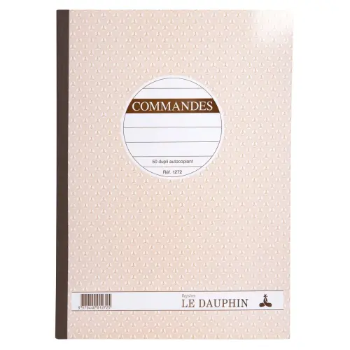 Carnet de commandes autocopiant - A4 - 50 feuilles en duplicata - Le Dauphin photo du produit