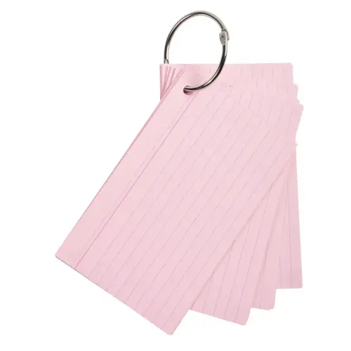 50 Flashcards bristol A6 lignees 5 ass. photo du produit