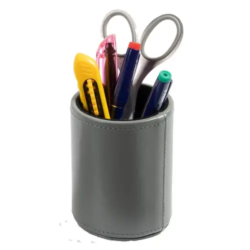 POT A CRAYONS Satiny gris photo du produit