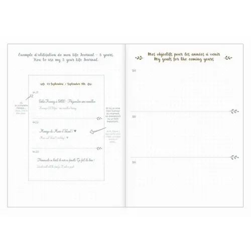 CARNET 21 3YEAR ML Life Journal terra El photo du produit