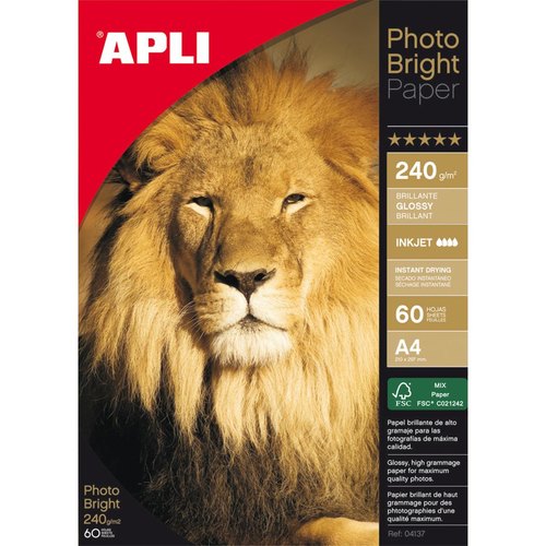 PAPIER PHOTO BRILL. 240GR. 60F photo du produit