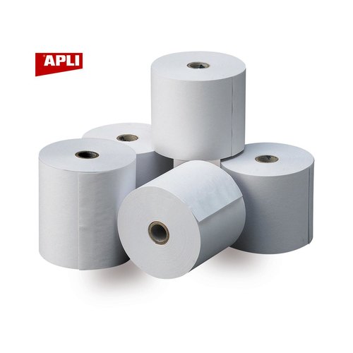 Lot de 8 bobines de papier thermique 48 g/m² - 80 x 80 x 12 mm - Apli photo du produit