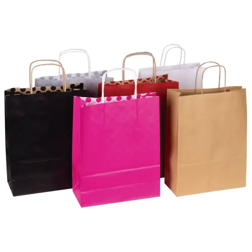 Paq 50 sacs 18x8x21 kraft brun photo du produit