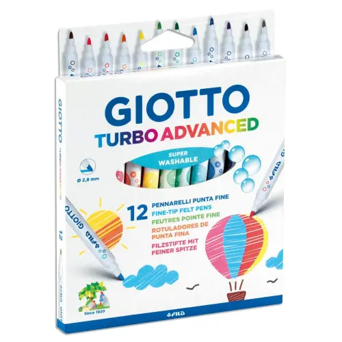Feutres de coloriage TURBO ADVANCED pointe moyenne photo du produit