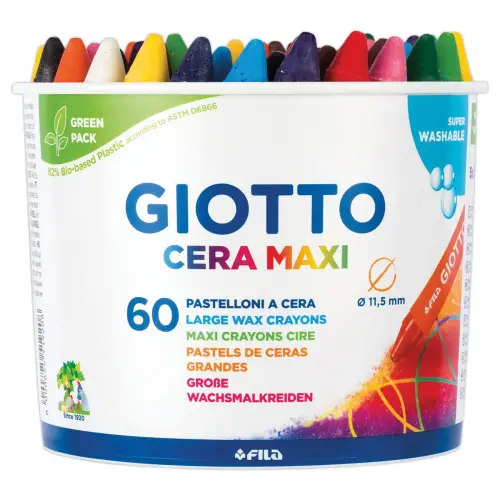 60 Craies &agrave; la cire Cera Maxi - GIOTTO photo du produit