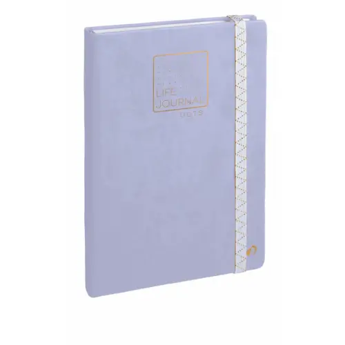 CARNET 21 dots Life Journal violet pa El photo du produit