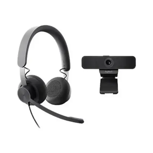 LOGI Bundle Zone wired Headset + Webcam photo du produit