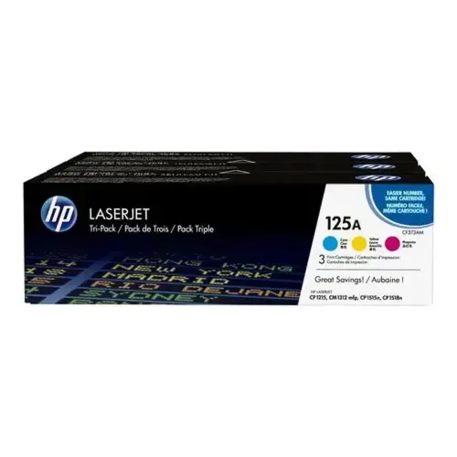 HP 125A CYM Tri-Pack LaserJet T photo du produit