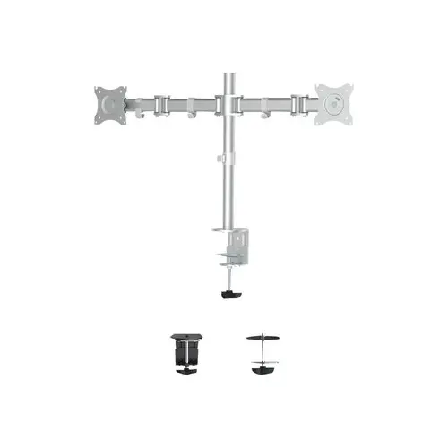 NEWSTAR Flat Desk Mount 2 screens Silver photo du produit
