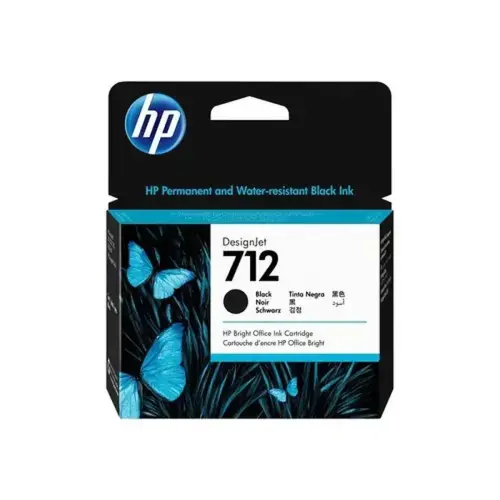 Cartouche d'encre 712 DesignJet noire 80 ml - HP photo du produit