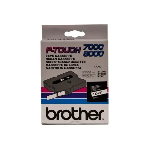 BROTHER TX211 bande cassette 6mm15m photo du produit