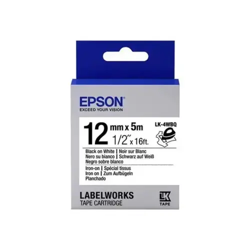 EPSON LK-4WBQ Thermocollant Noir/Blanc photo du produit