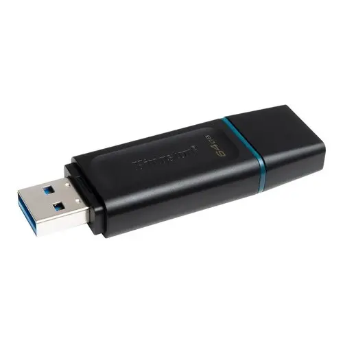 KINGSTON 64Go USB3.2 Gen1 DT Bk+Teal photo du produit