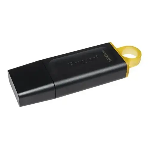 KINGSTON 128Go USB3.2 Gen1 DT Bk+Yellow photo du produit