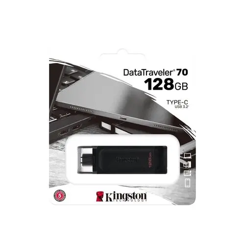 KINGSTON 128Go USB-C 3.2 Gen1 DT 70 photo du produit