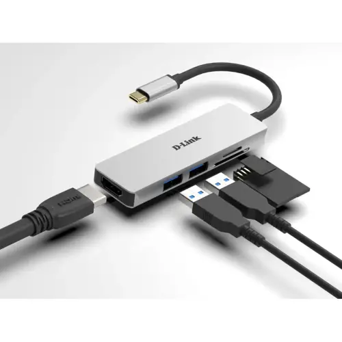 D-LINK USB-C 5-in-1 HDMI SD /microSD photo du produit
