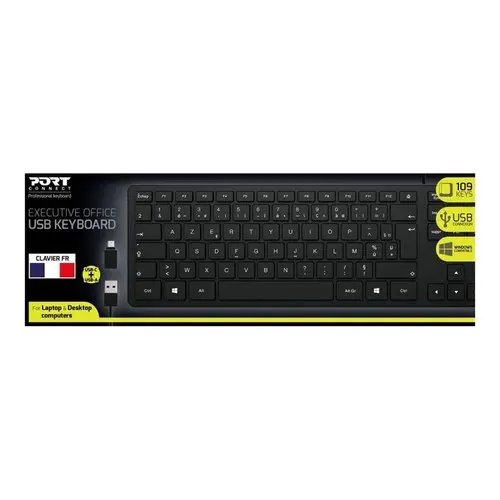 PORT DESIGNS Office Keyboard Exec FR photo du produit