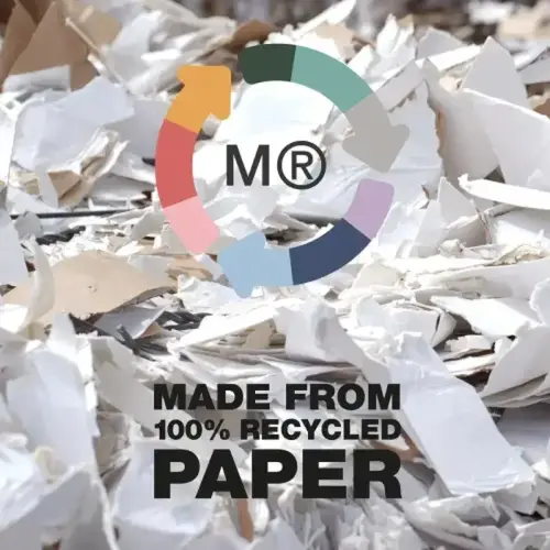 Notebook Eco Emotions Recycl&eacute; A4 Quadrill&eacute; 5 x 5 mm 80 feuilles Marine - Miquel Rius photo du produit