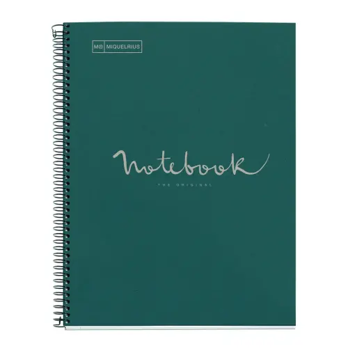 Notebook Eco Emotions Recycl&eacute; A4 Lign&eacute; 7mm 80feuil. Marine photo du produit