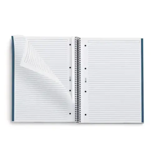 Notebook Eco Emotions Recycl&eacute; A4 Lign&eacute; 7mm 80feuil. Marine photo du produit