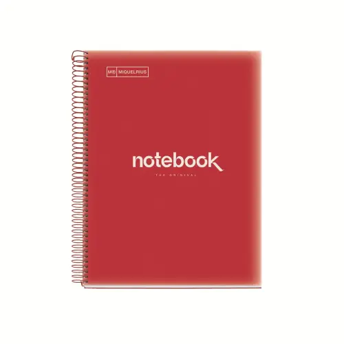 Notebook Emotions Souple A4 S&eacute;y&egrave;s 80feuil. Rouge photo du produit