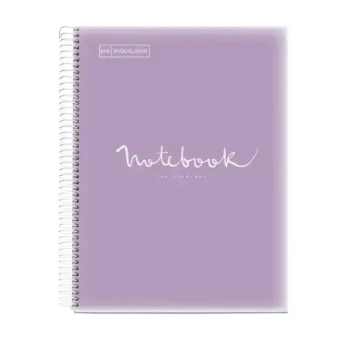Notebook Emotions Souple A4 Séyès 80feuil. Lilas photo du produit