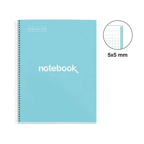 Notebook Emotions Rigide A5 Quadri. 5x5mm 80feuil. Ciel photo du produit