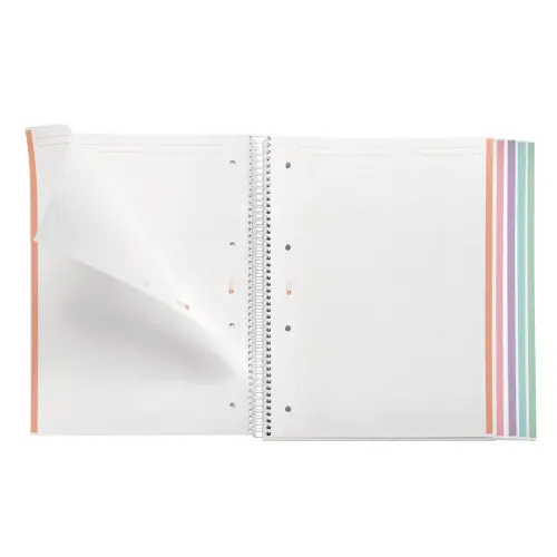 Notebook Emotions Rigide A4 Quadrillé 5 x 5 mm 120 feuilles 5 couleurs Lavande - Miquel Rius photo du produit