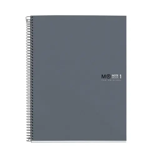 Notebook The Original Rigide A5 Quadri. 5x5mm 80feuil. Grafit photo du produit