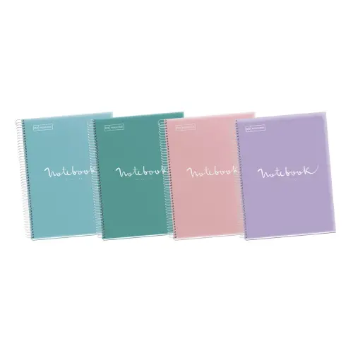 Notebook Emotions Souple A5 Quadri. 5x5mm 120feuil. 5coul. Ciel photo du produit