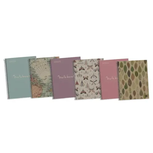 Notebook Eco Emotions Recyclé A4 Quadrillé 5 x 5 mm 80 feuilles Rose - Miquel Rius photo du produit