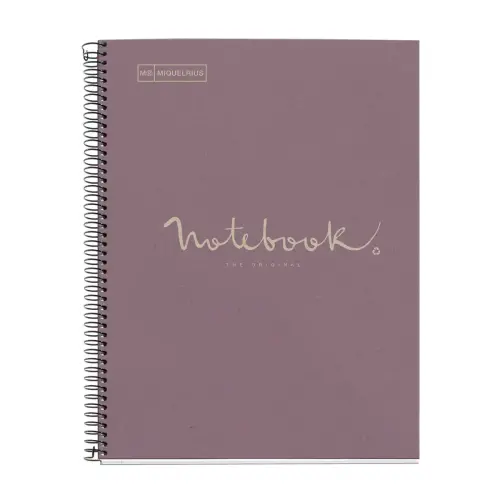 Notebook Eco Emotions Recyclé A4 Ligné 7mm 80feuil. Lavande photo du produit