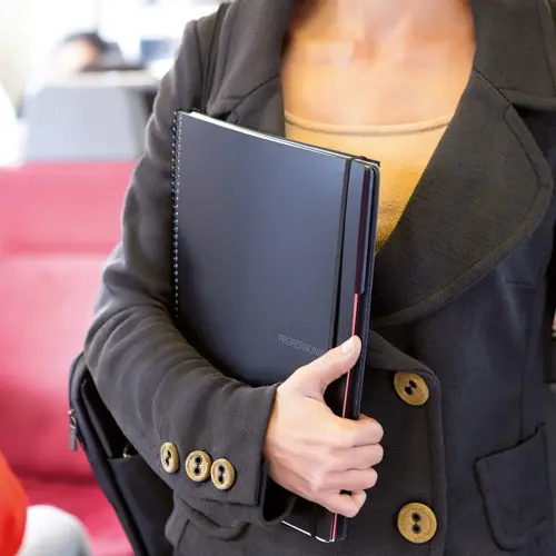 Notebook The Original Souple A4 Quadri. 5x5mm 120feuil. 2coul. Noir photo du produit