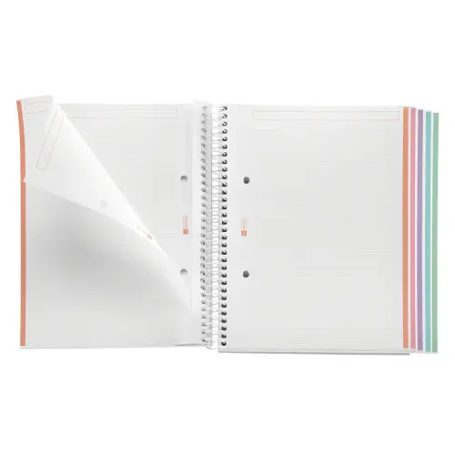 Notebook Emotions Souple A5 Ligné 7 mm 120 feuilles 5 couleurs Ciel - Miquel Rius photo du produit