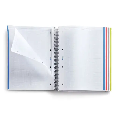 Notebook The Original Carton A4 Quadrillé 5 x 5 mm 160 feuilles 4 couleurs Grafit - Miquel Rius photo du produit
