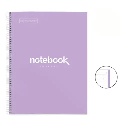 Notebook Emotions Rigide A4 Pointillé 80 feuilles Lavande - Miquel Rius photo du produit