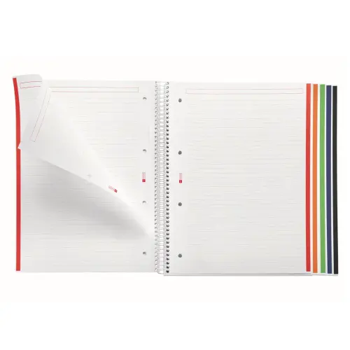Cahier spirales rigide - A4 - Lign&eacute; 7 mm - 120 feuillesles - Bleu - Miquel Rius photo du produit