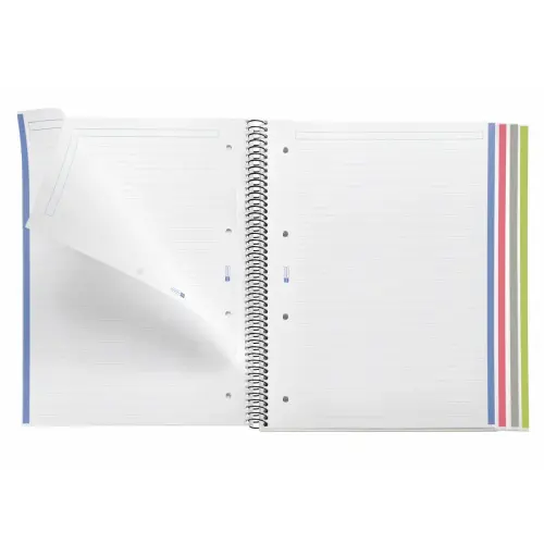 Notebook The Original Carton A4 Lign&eacute; 7mm 160feuil. 4coul. Grafit photo du produit